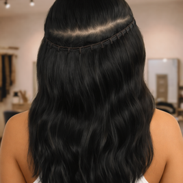 2 Rows Hand-tied Extension Slide Up