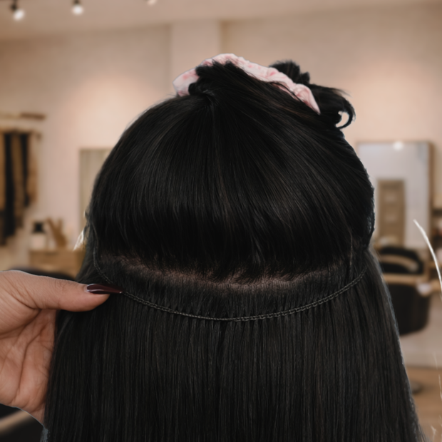 2 Rows Hand-tied Extension Slide Up