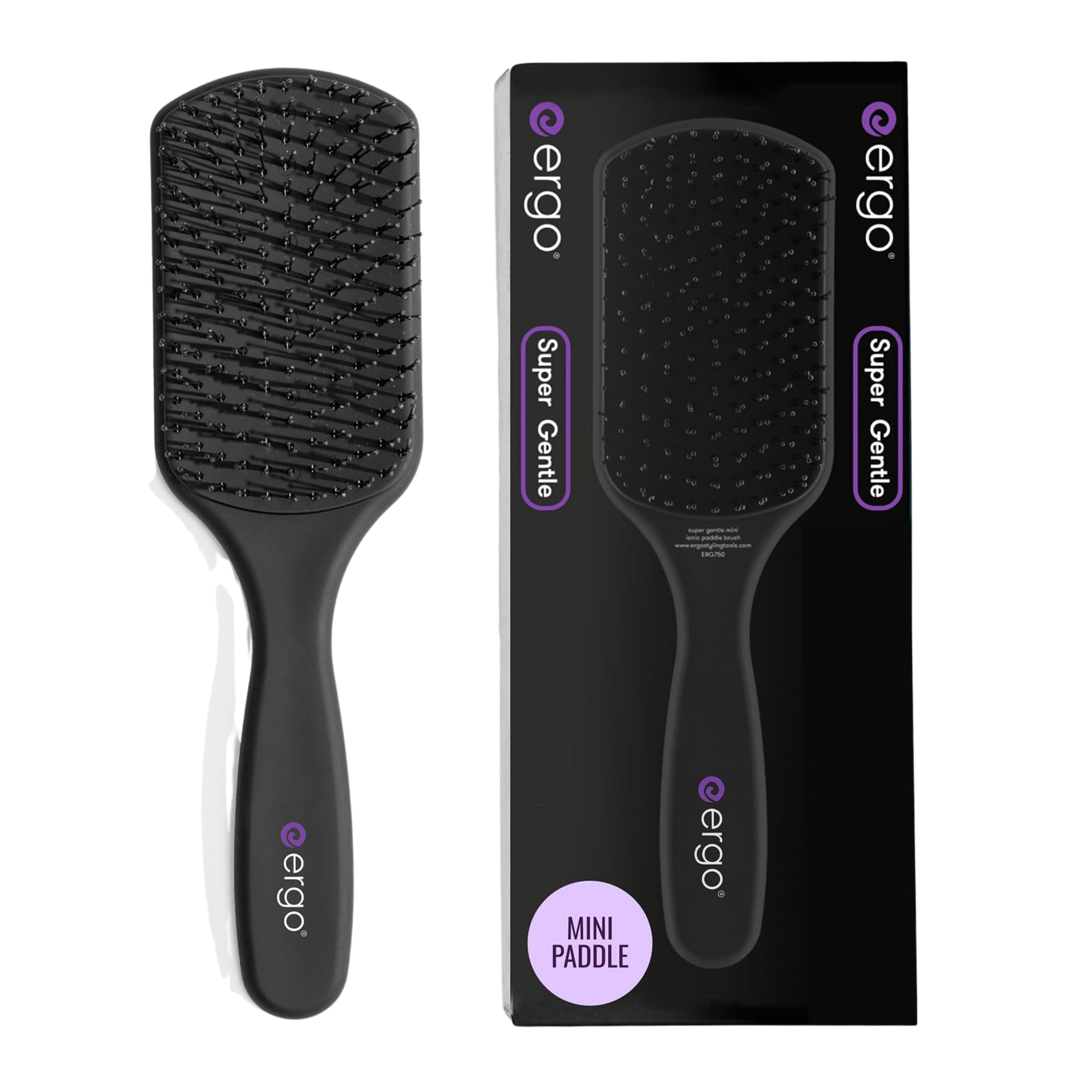 ERGO Super Gentle Mini Paddle Brush for Blow Drying