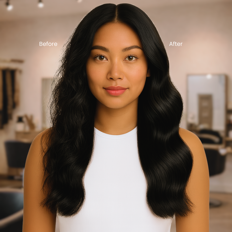 Milbon Hydration Treatment with Extensions
