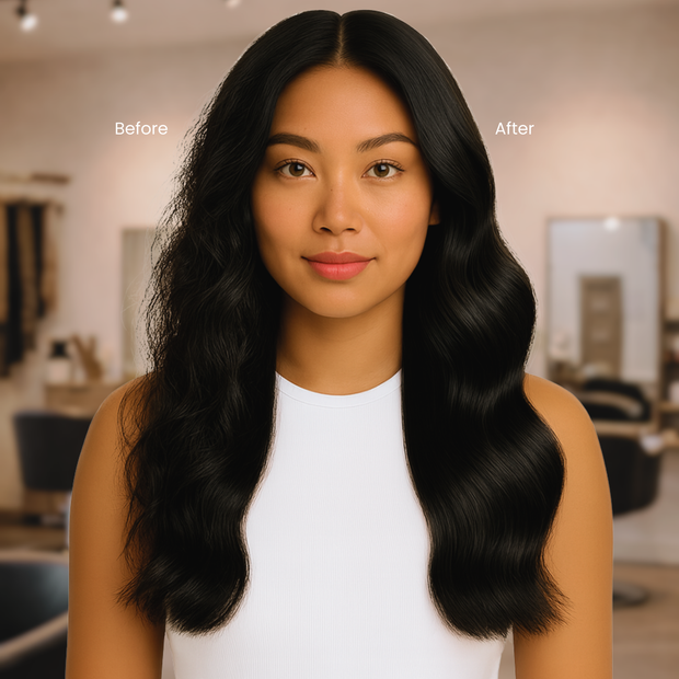 Milbon Hydration Treatment with Extensions